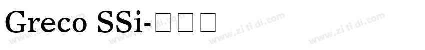 Greco SSi字体转换